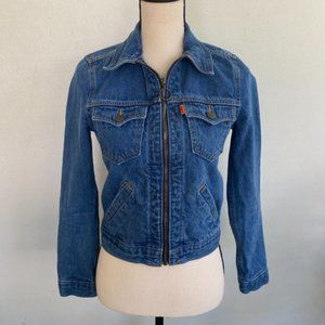 NEW! Levi's Medium Zip Up Trucker Jean Jacket